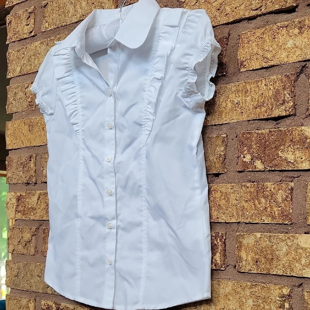 Nautica White Button Up School Uniform SIZE 7